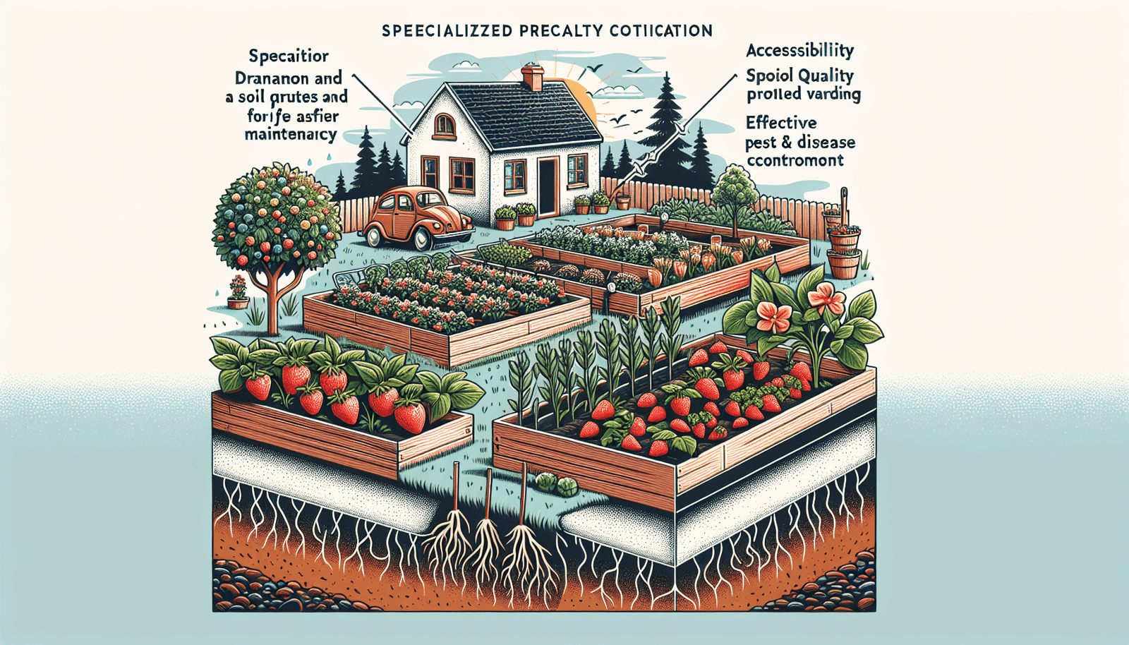 Raised Beds For Specialized Plant Cultivation (e.g., Strawberries, Asparagus)